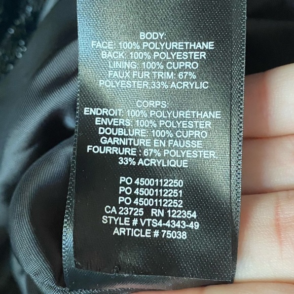 ARITZIA Wilfred Tempest Jacket • Black Faux Leather Vegan Sherpa • M Medium - Picture 8 of 9